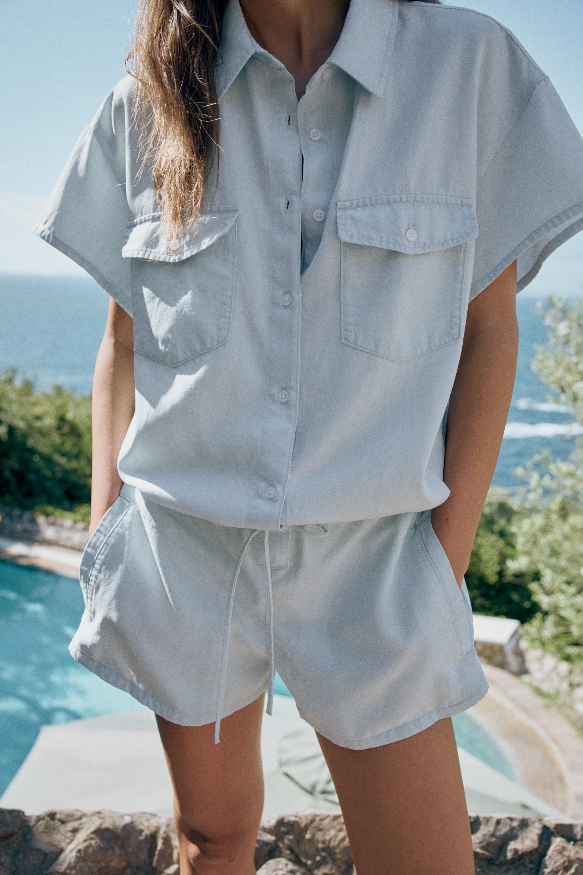 FLOWY SHORT JUMPSUIT WITH POCKETS